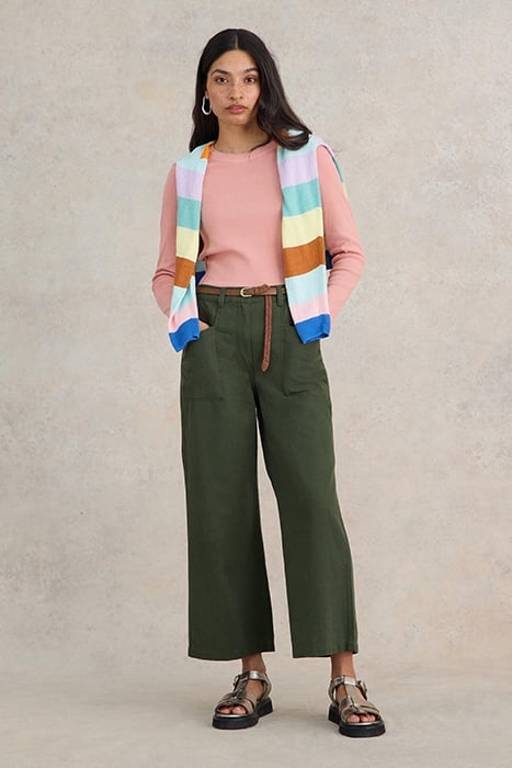 SADIE LONG SLEEVE RIB TEE DUSTY PINK 5