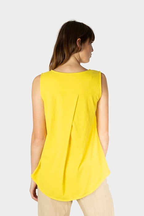SLEEVELESS T-SHIRT VIBRANT YELLOW 2