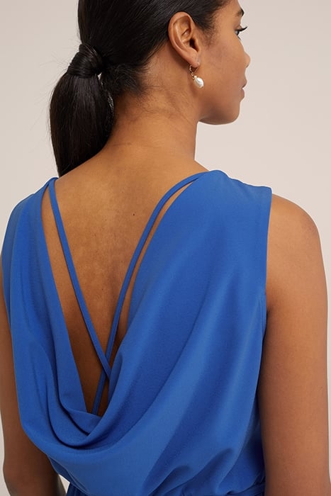 DRESS MID LENGTH BLUE 5