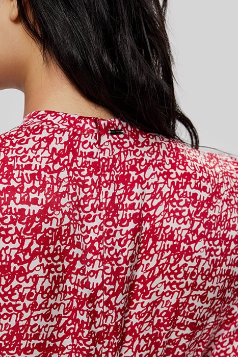 RED TAG PRINT MIDI DRESS 5