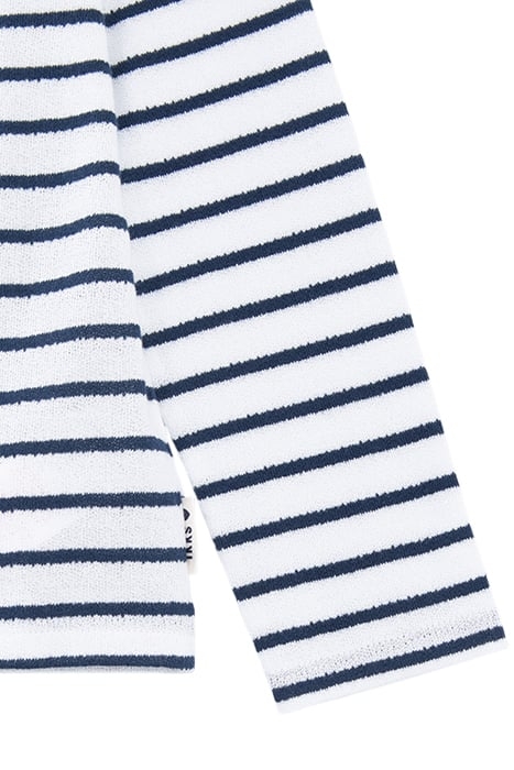 GIRL’S NAVY ORGANIC COTTON T-SHIRT WITH EMBROIDERED HEART 3