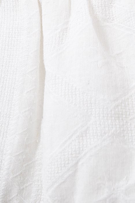 GIRLS’ WHITE DECORATIVE JACQUARD DRESS 5