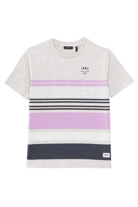 BOYS’ GREY STRIPED T-SHIRT 1