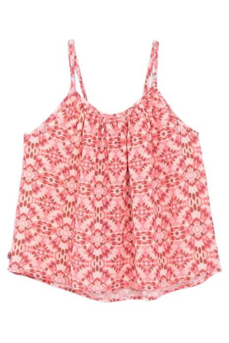 GIRLS’ PINK CAMISOLE WITH ETHNIC PRINT 2