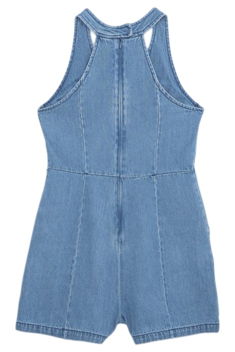 GIRLS’ BLUE DENIM RETRO VIBE PLAYSUIT 2