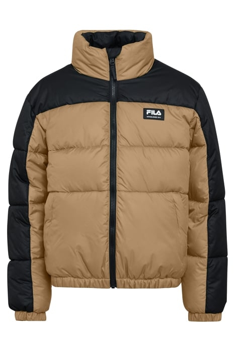 THALWENDEN BLOCKED PUFF JACKET ICED COFFEE-BLACK 1