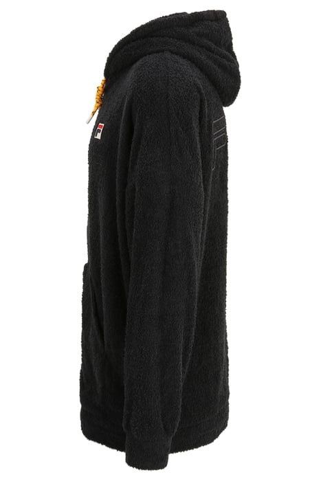 OVERSIZE TERRY FABRIC HOODIE BLACK 6