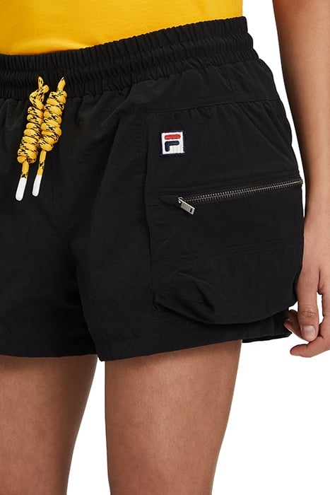 CRINKLE NYLON SHORTS WITH SIZE POCKETS BLACK 7