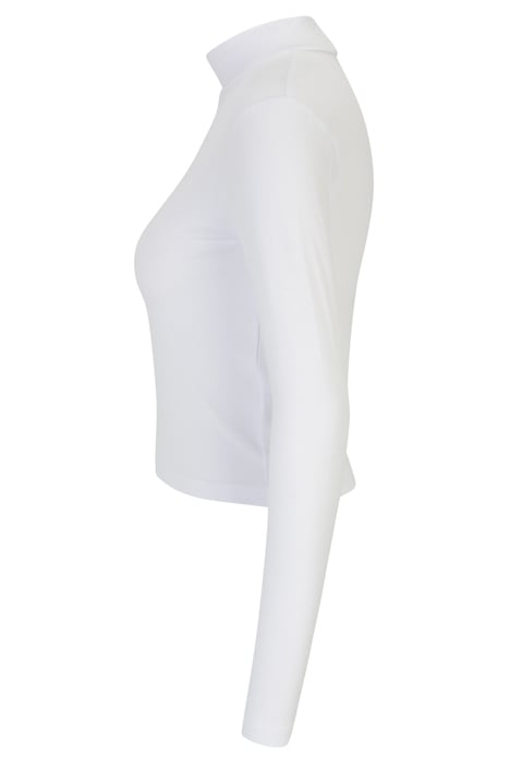 LINNUSE CROPPED TURTLE NECK BRIGHT WHITE 5