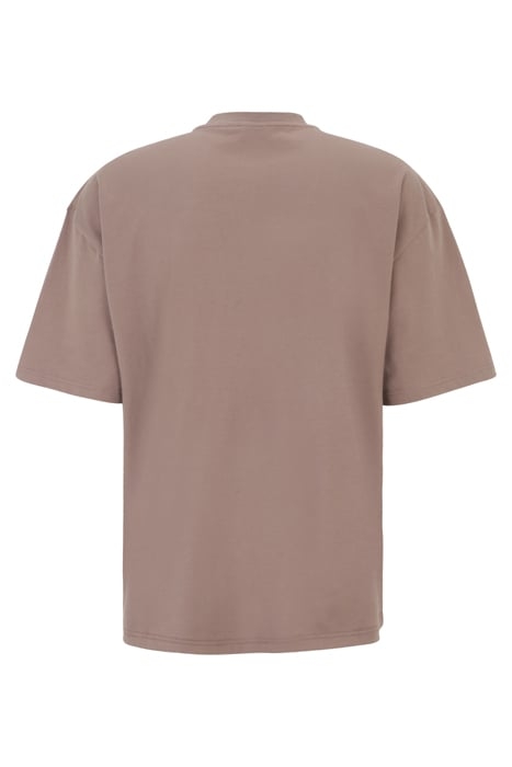 LEMOORE OVERSIZED LOGO TEE DEEP TAUPE 5