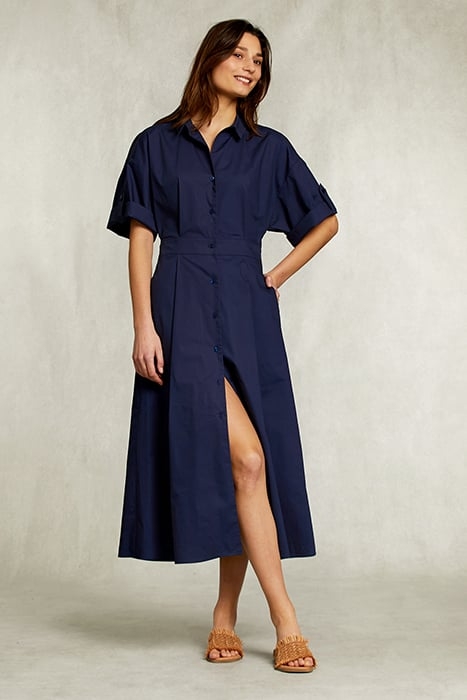 BLUE LONG DRESS WITH BUTTONS BLUE 1