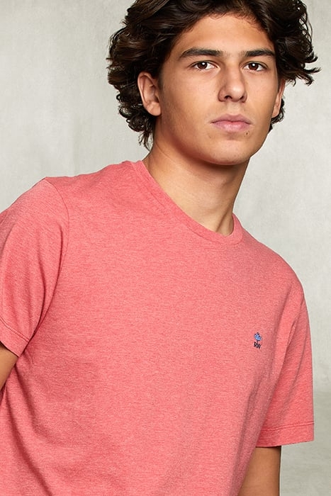 CUSTOM FIT PIMA COTTON CREW NECK T-SHIRT PUNCH MIX PINK 3