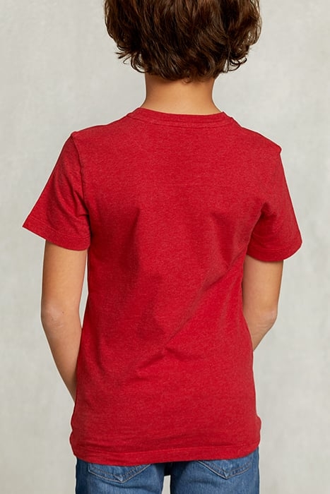 NORMAL FIT BASIC T-SHIRT BLOODY MARY MEL RED 2