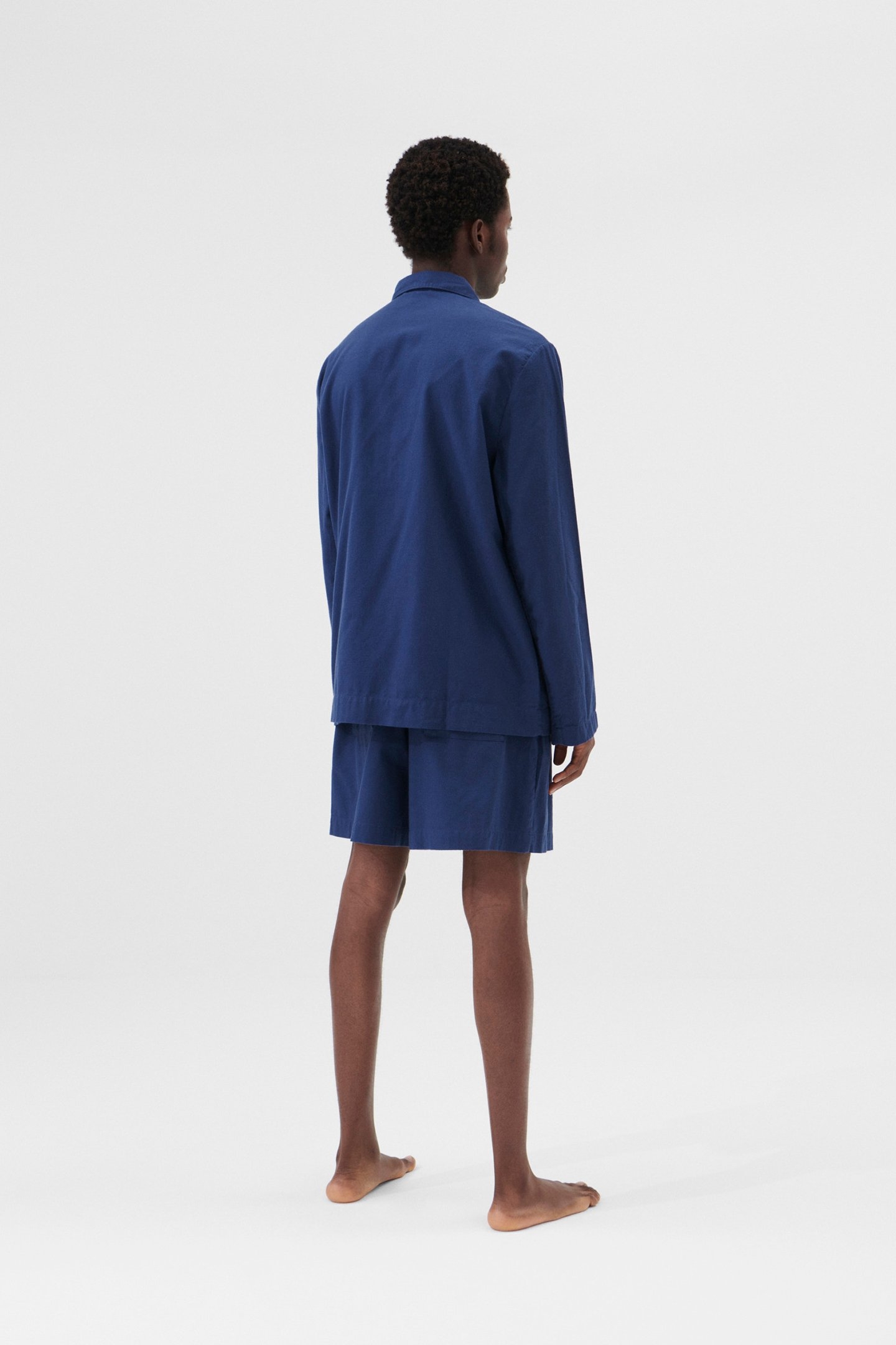 UNISEX FLANNEL, PYJAMAS SHIRT SILENT BLUE 2