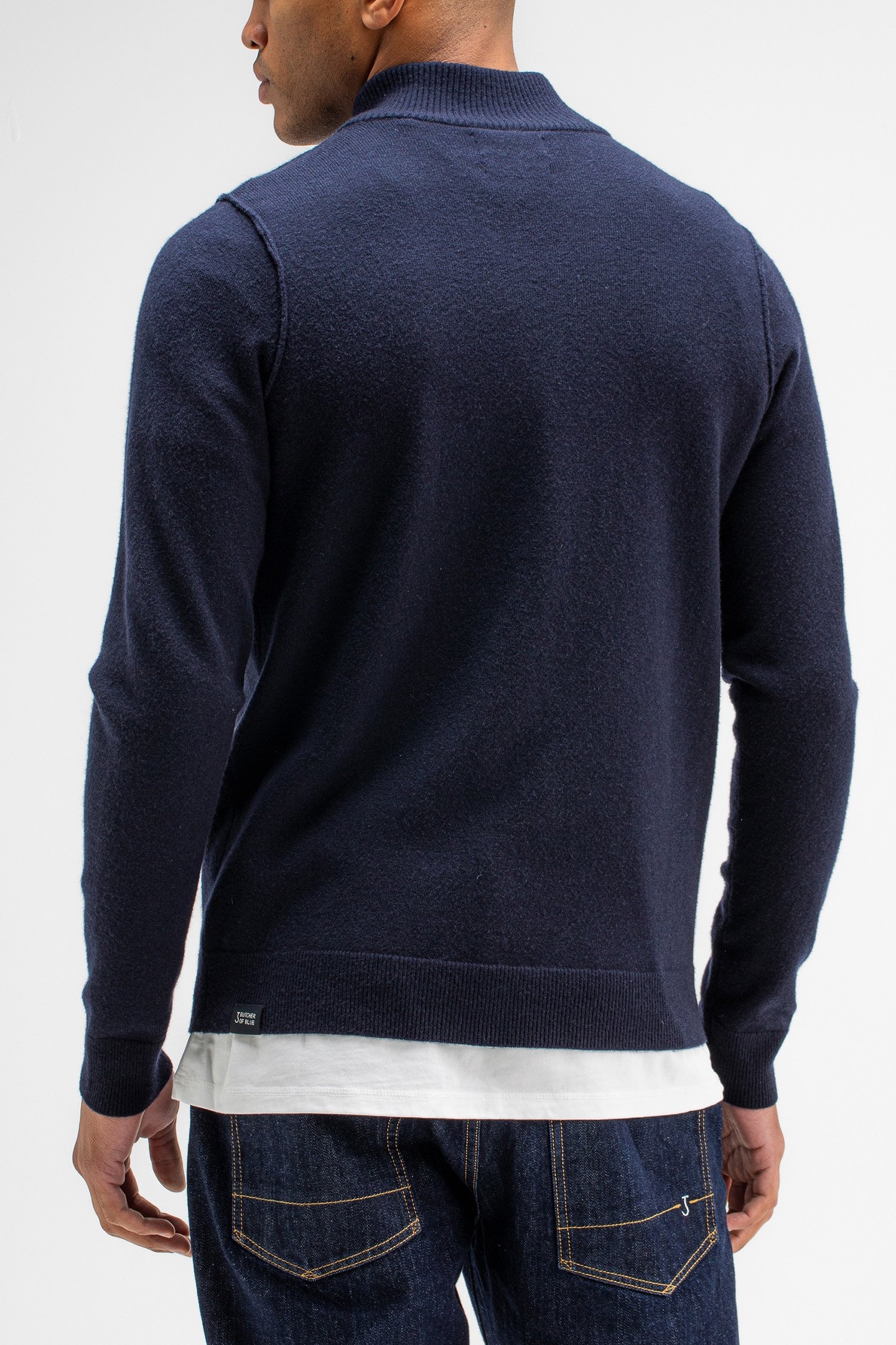 CLIFDEN HALFZIP ALASKA BLUE 2