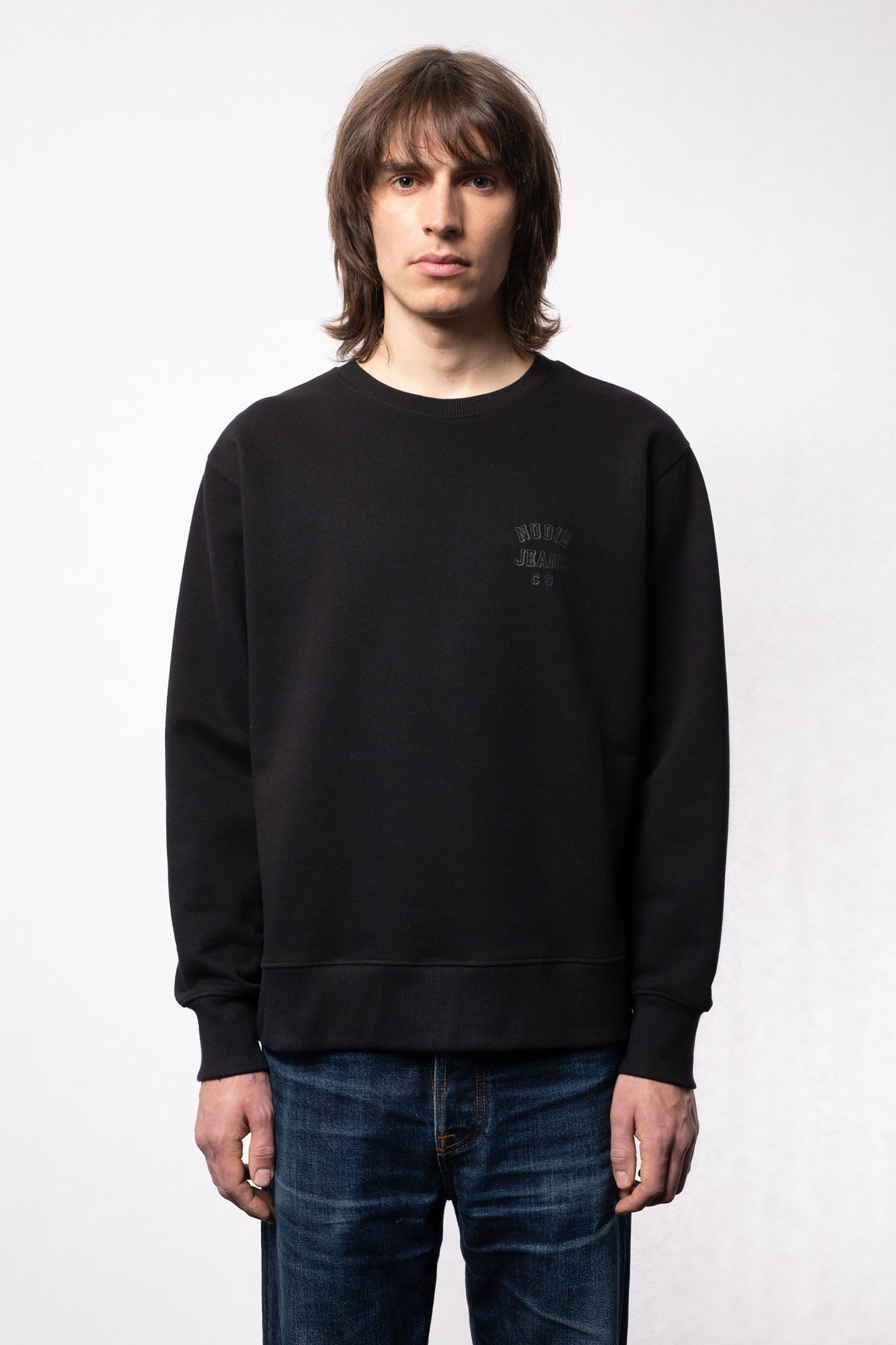 FRASSE LOGO SWEATSHIRT BLACK 1