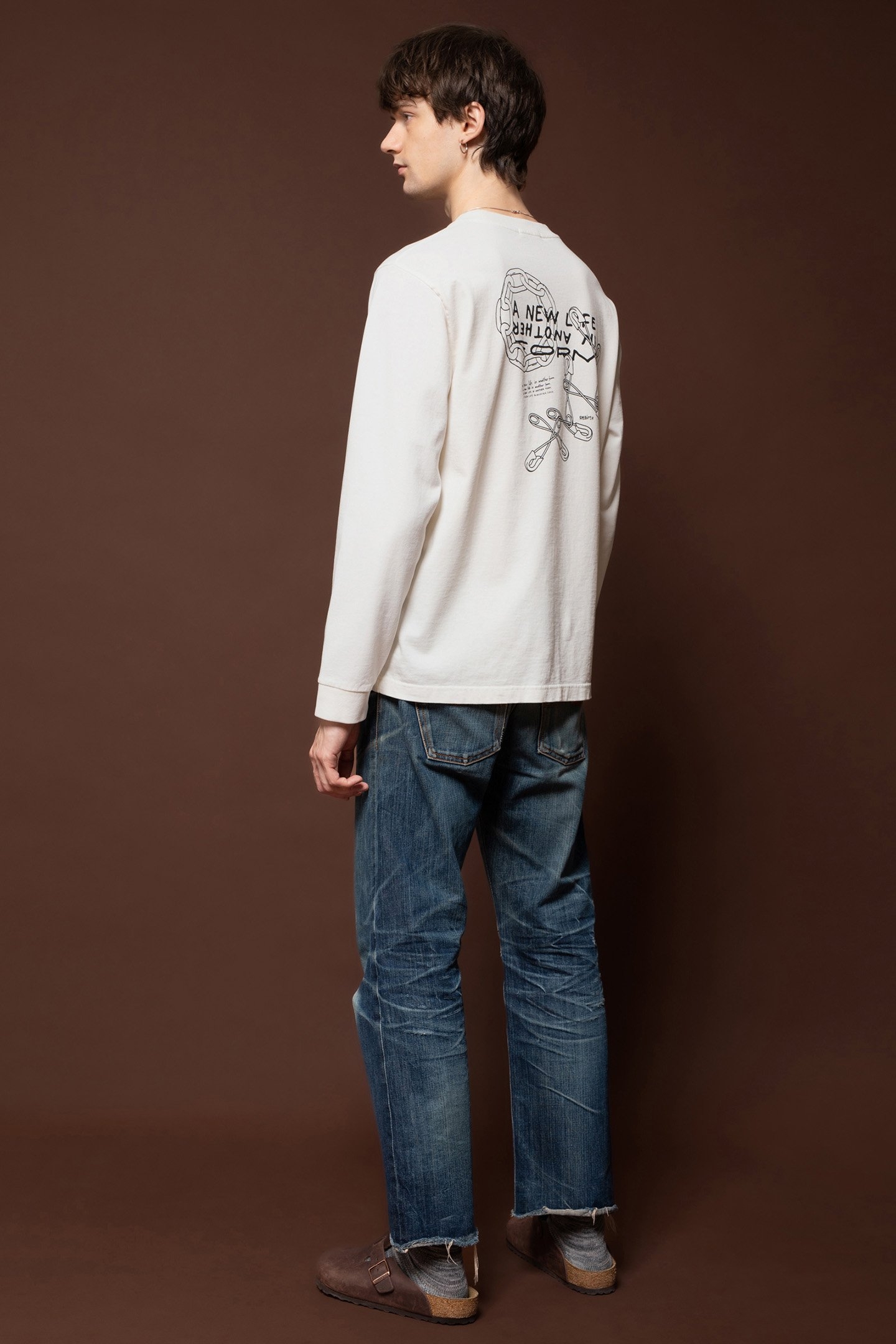 LONG SLEEVE PRINTED REBIRTH CHALK WHITE 2
