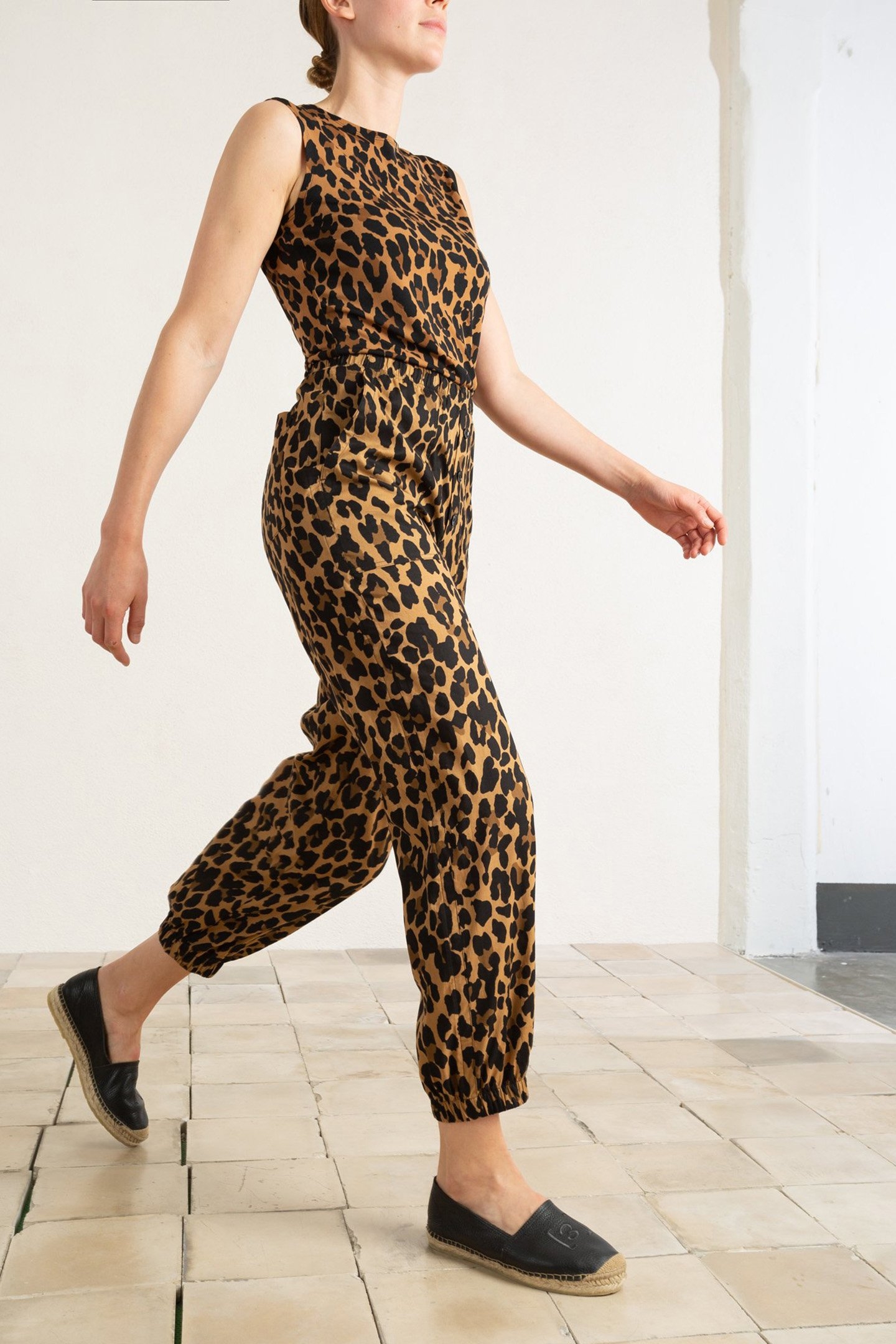 PUFF PANTS LEO NEW CAMEL/BLACK 3