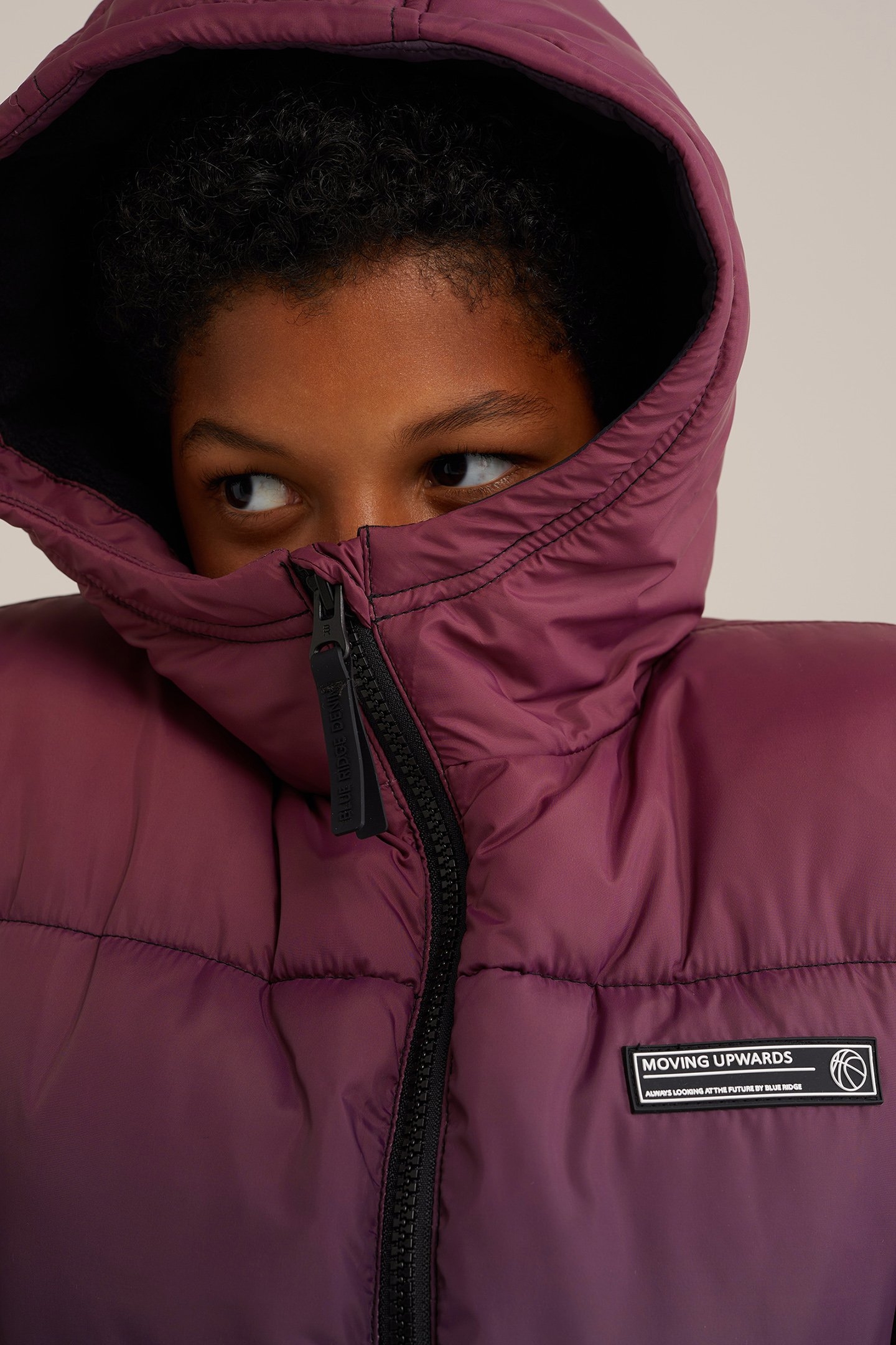 JACKET MIDLONG BURGUNDY RED 5