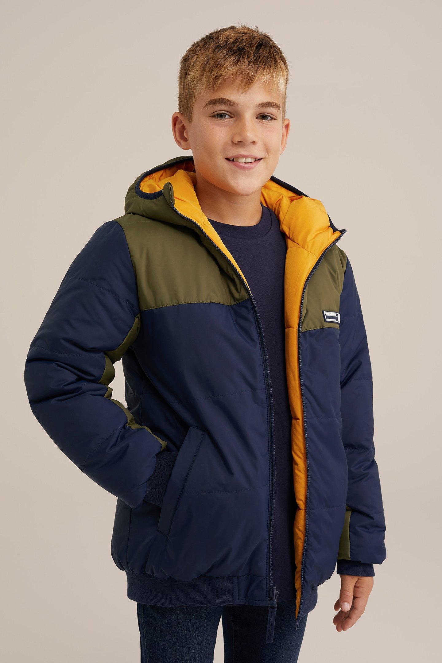 JACKET REVERSIBLE BOMBER YELLOW 4