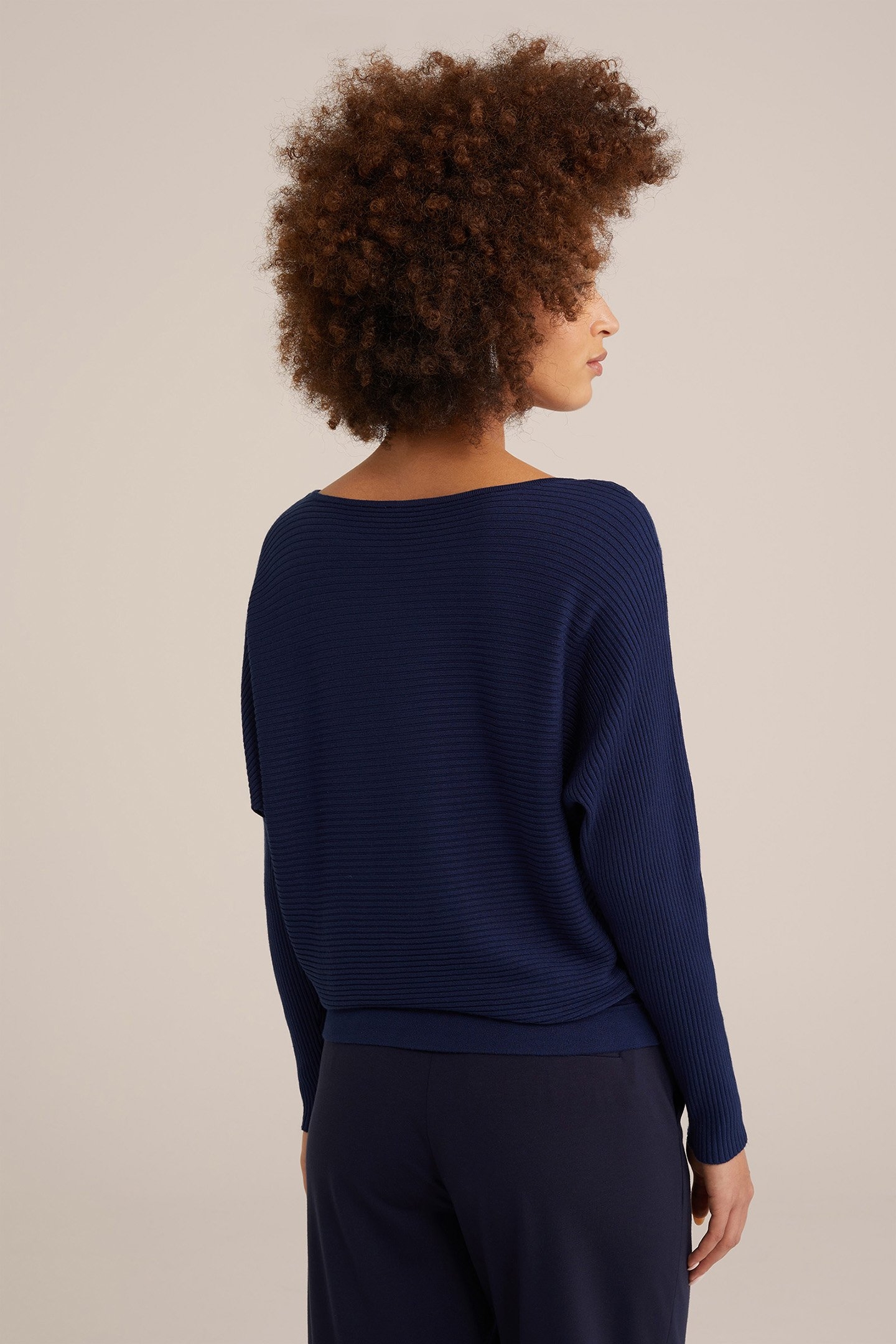 KNITTED PULLOVER NAVY BLUE 2
