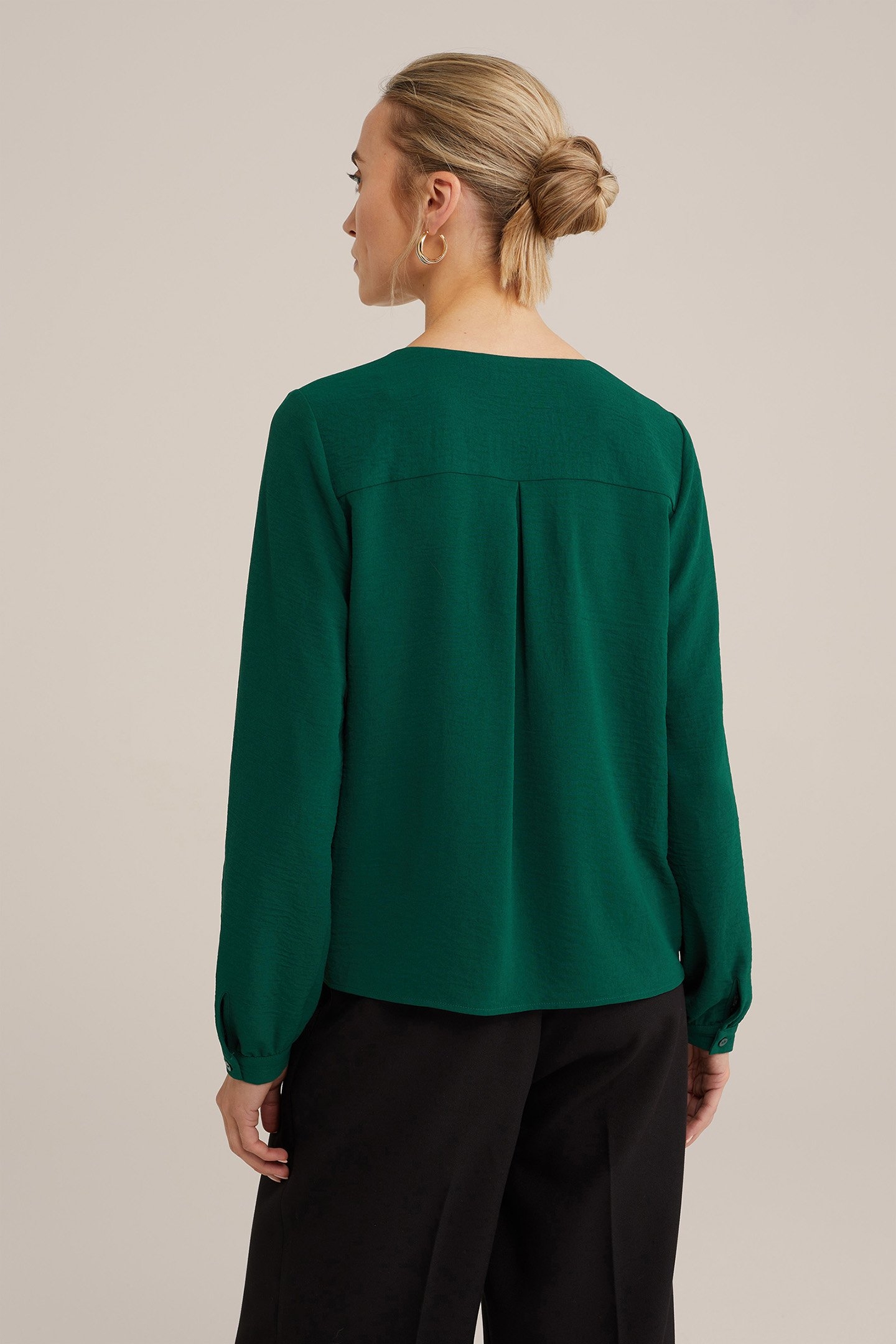 BLOUSE DARK GREEN 2