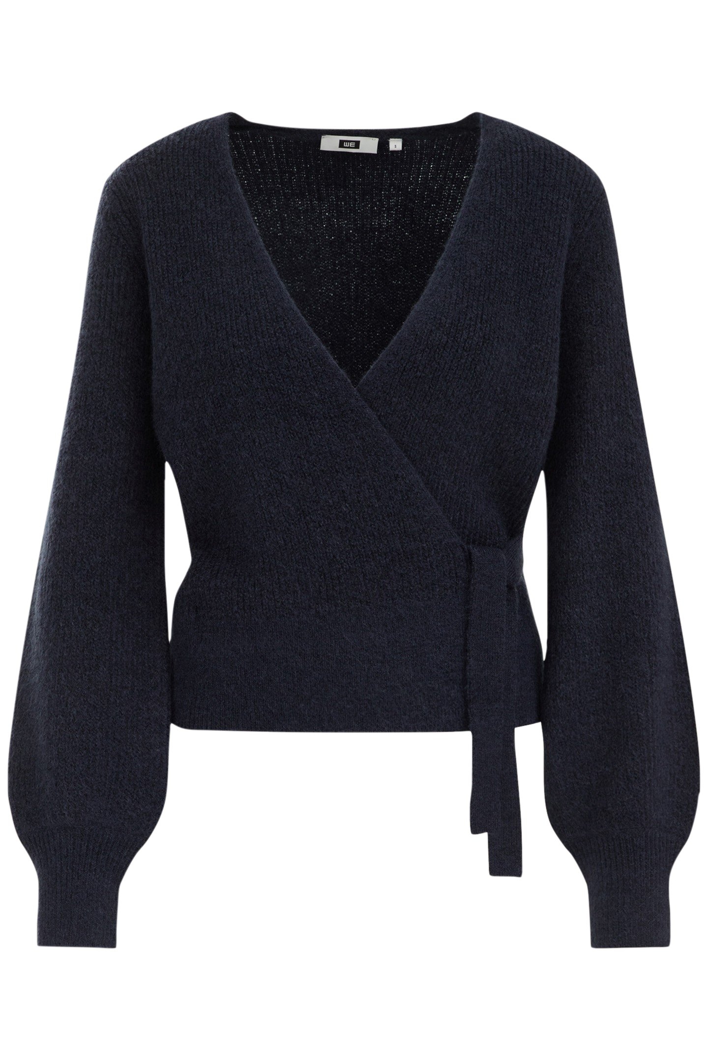 WRAP CARDIGAN NAVY BLUE 4