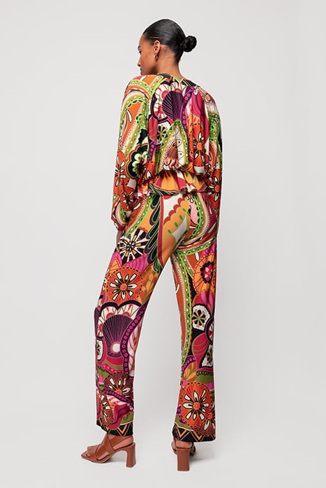 TOP PRINTED FUN BATSLEEVE LIMELIGHT/BROWN/VIOLET 2