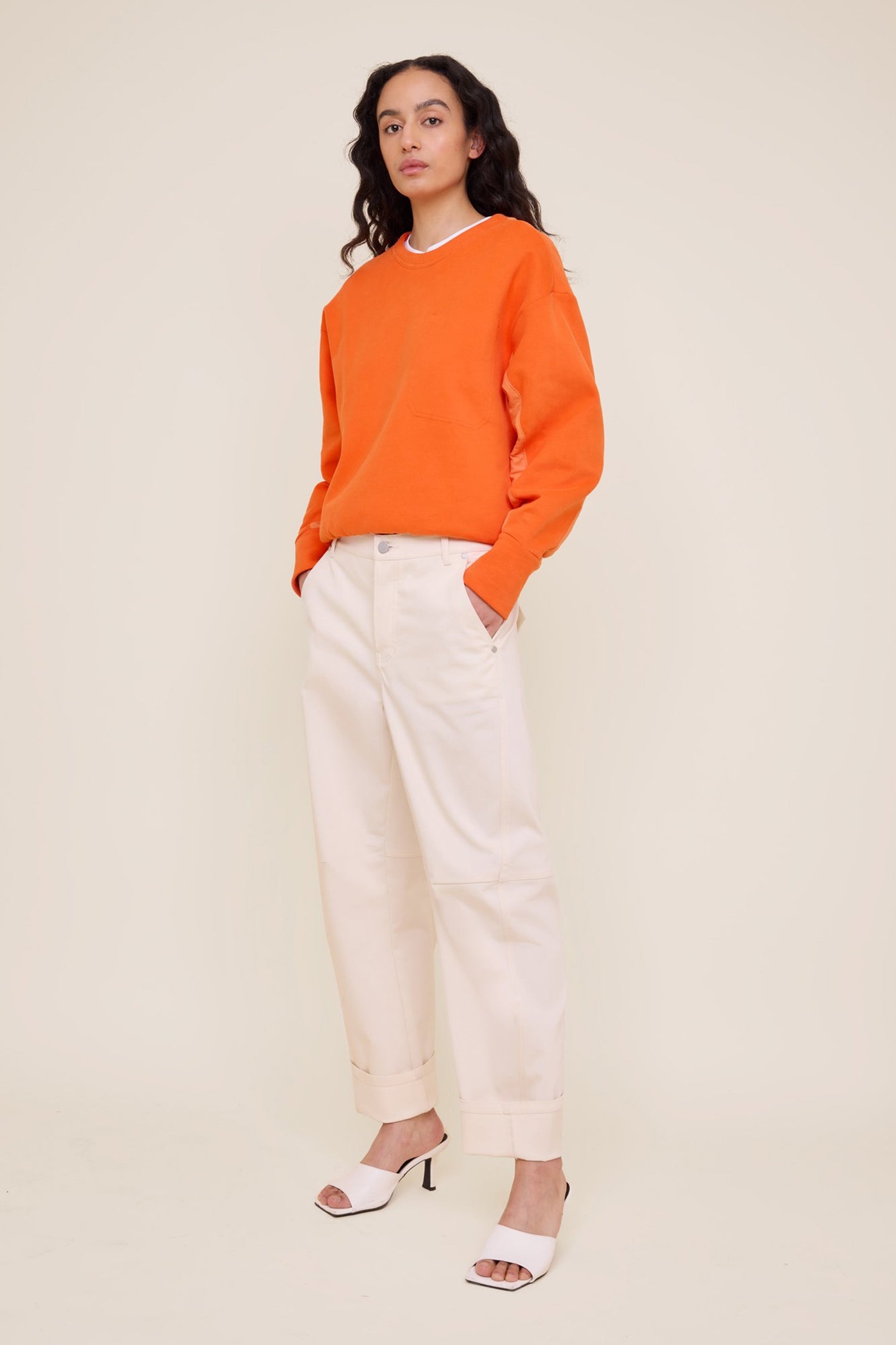 FLAT UTILITY SWEATER KOI ORANGE 4