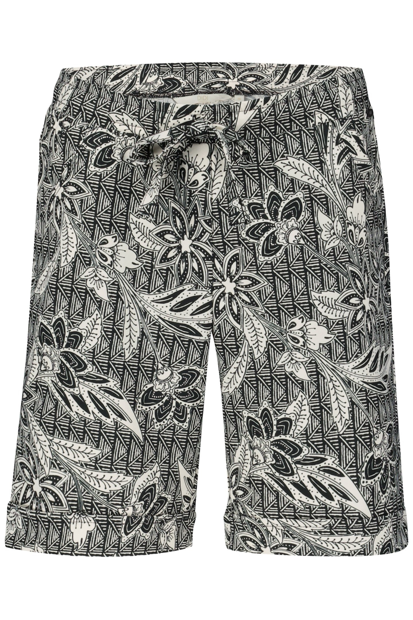 TRAVEL BERMUDA VOLARE PRINT BLACK AND WHITE WITH STRUCTURED  4