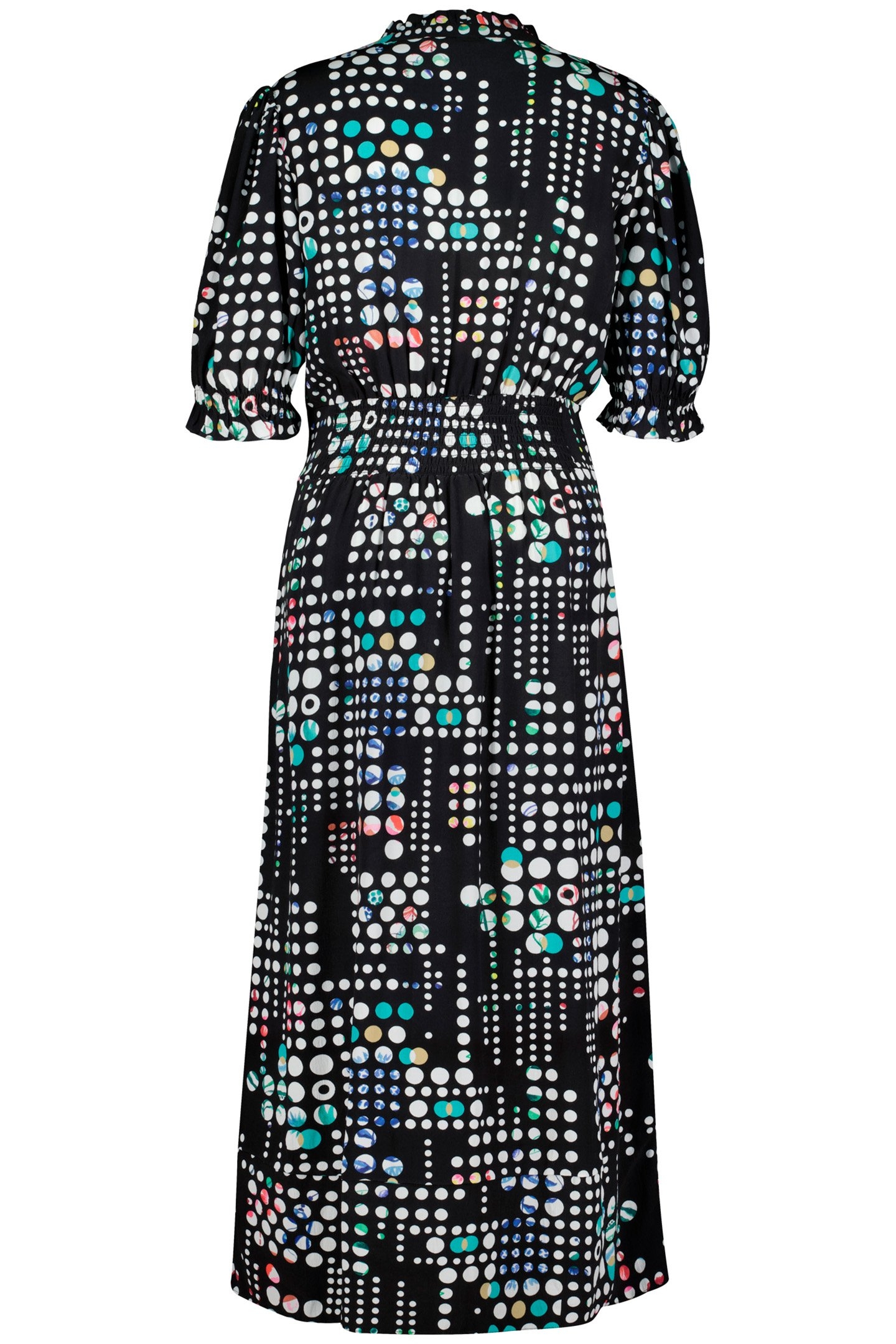 MAXI DRESS BELLA BLACK WITH SECRET DOT PRINT 4