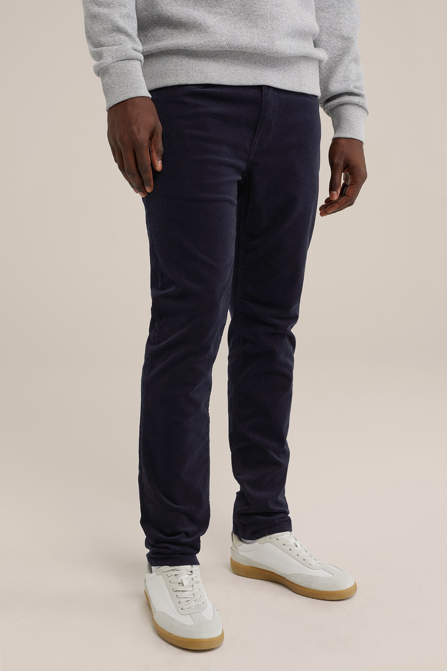 5-POCKET MID WAIST DARK BLUE 1
