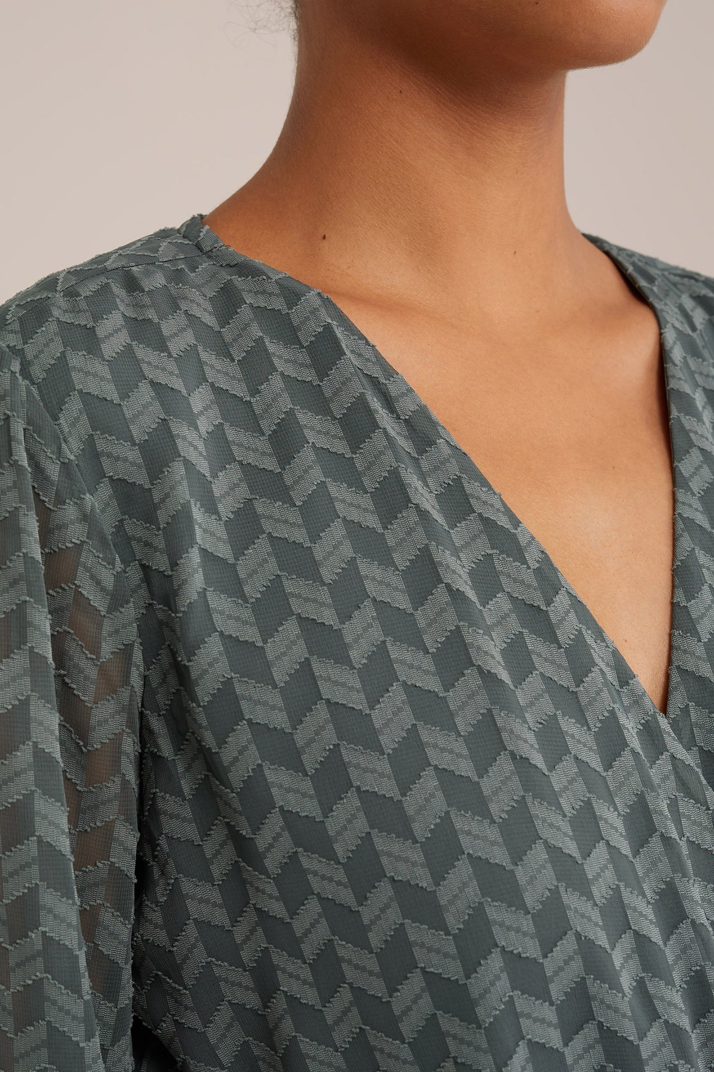 DRESS SHORT GREYISH GREEN 5