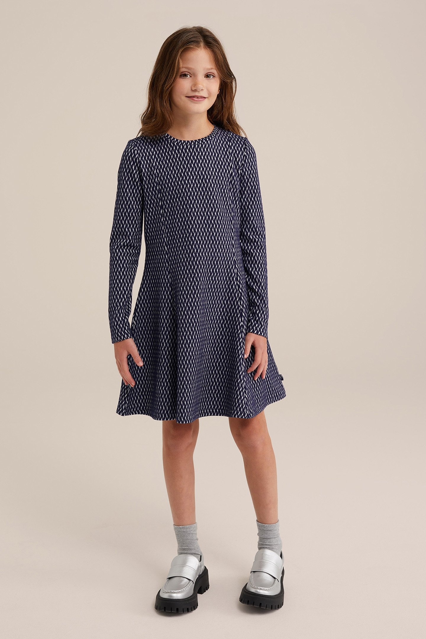 DRESS MID LENGTH SILVER 1