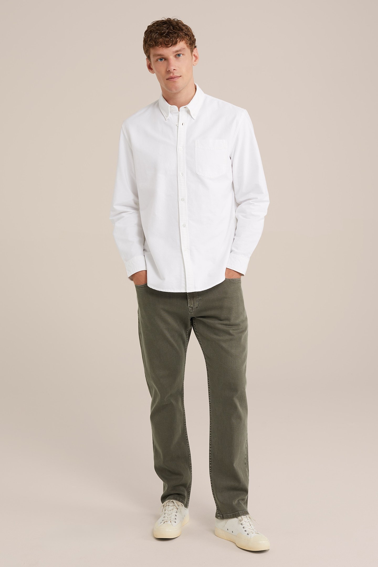 5-POCKET MID WAIST ARMY GREEN 3