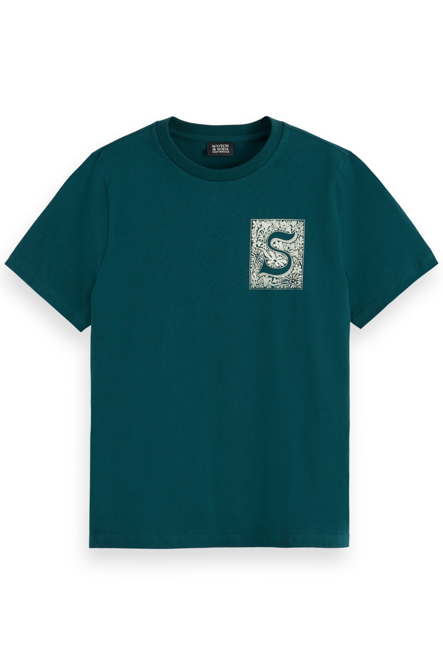CHEST ARTWORK REGULAR FIT T-SHIRT CYPRESS GREEN 4
