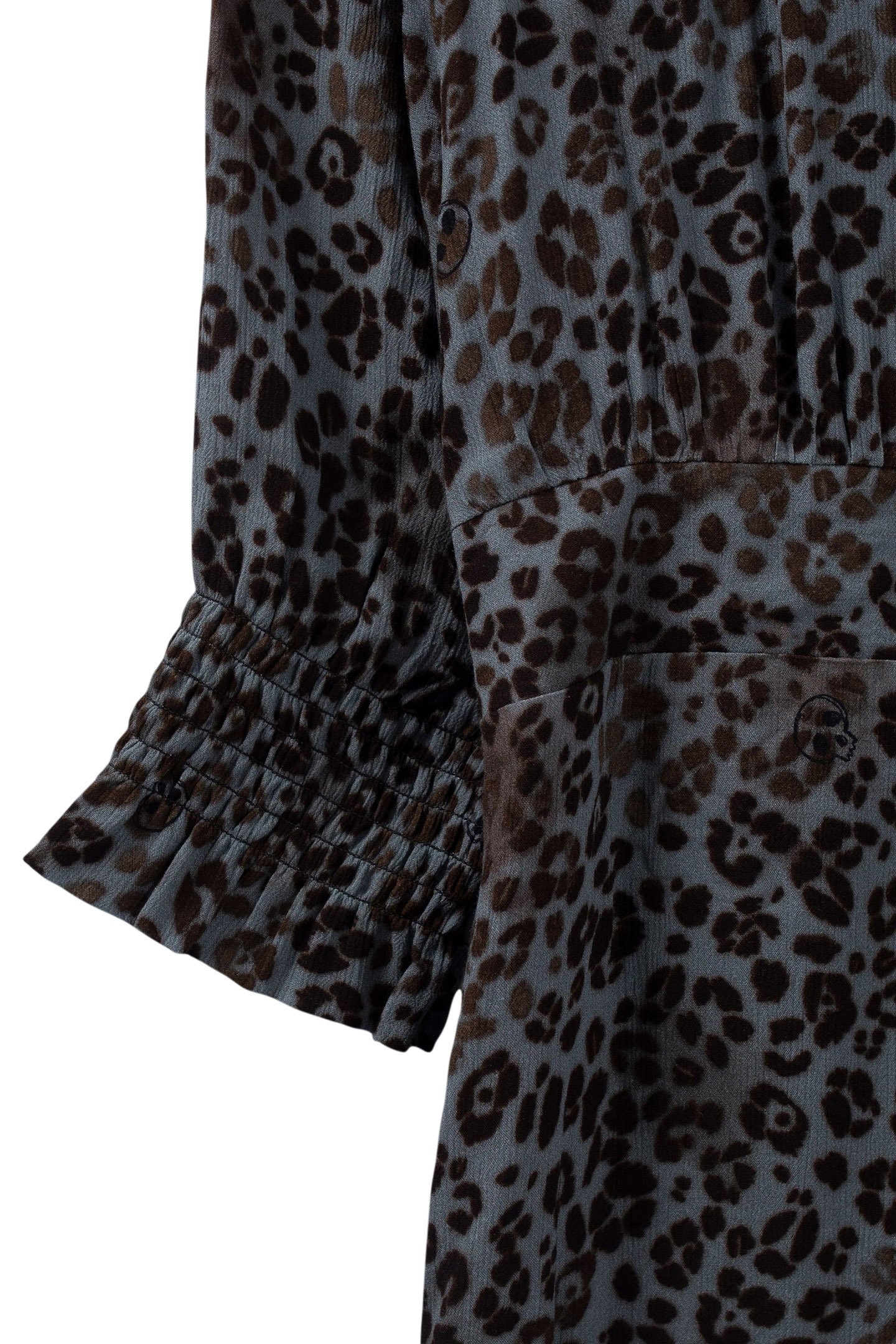BLUE LENZING™ ECOVERO™ ROCK LEOPARD LONG DRESS 6