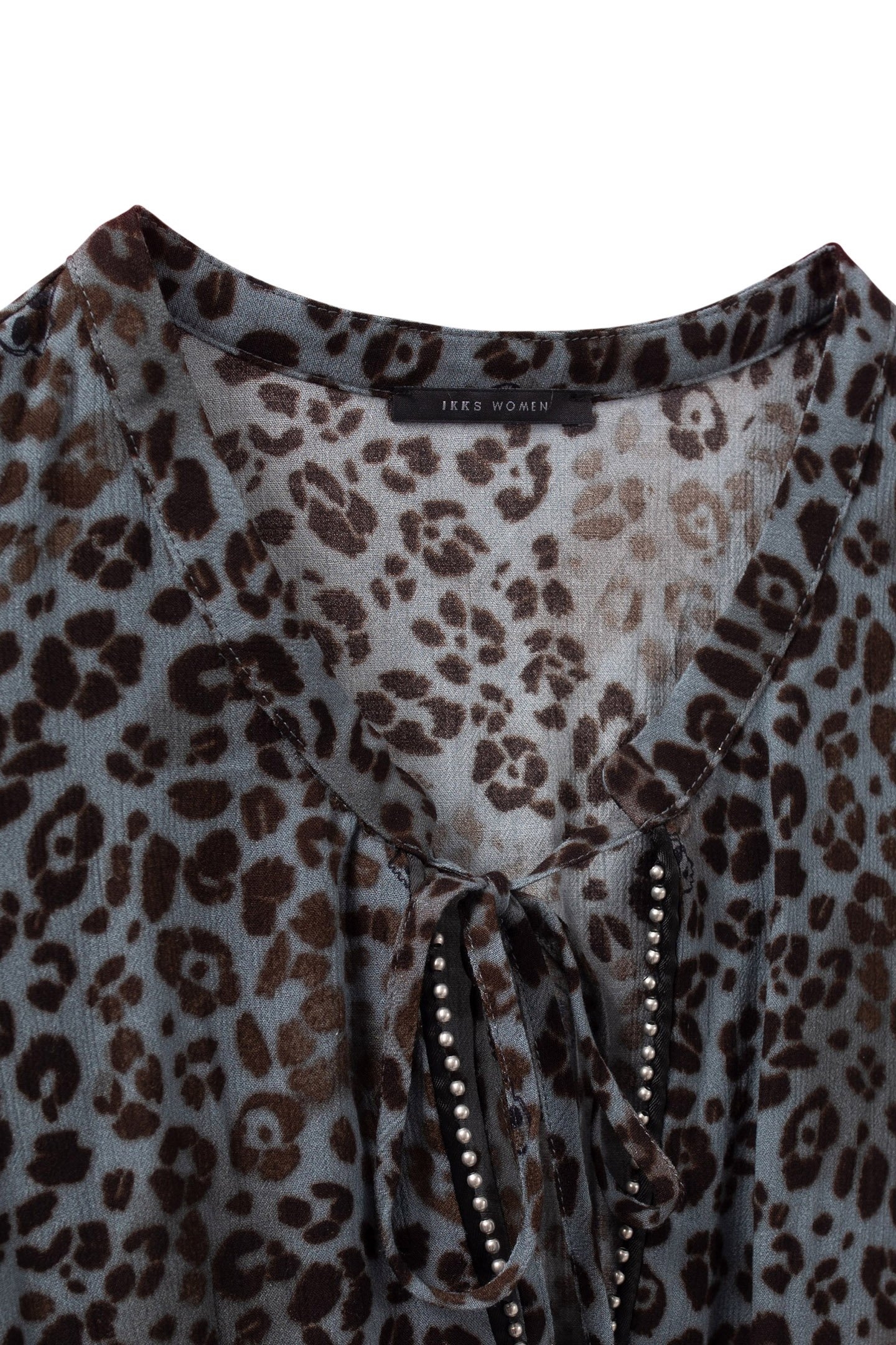 BLUE LENZING™ ECOVERO™ ROCK LEOPARD LONG DRESS 5