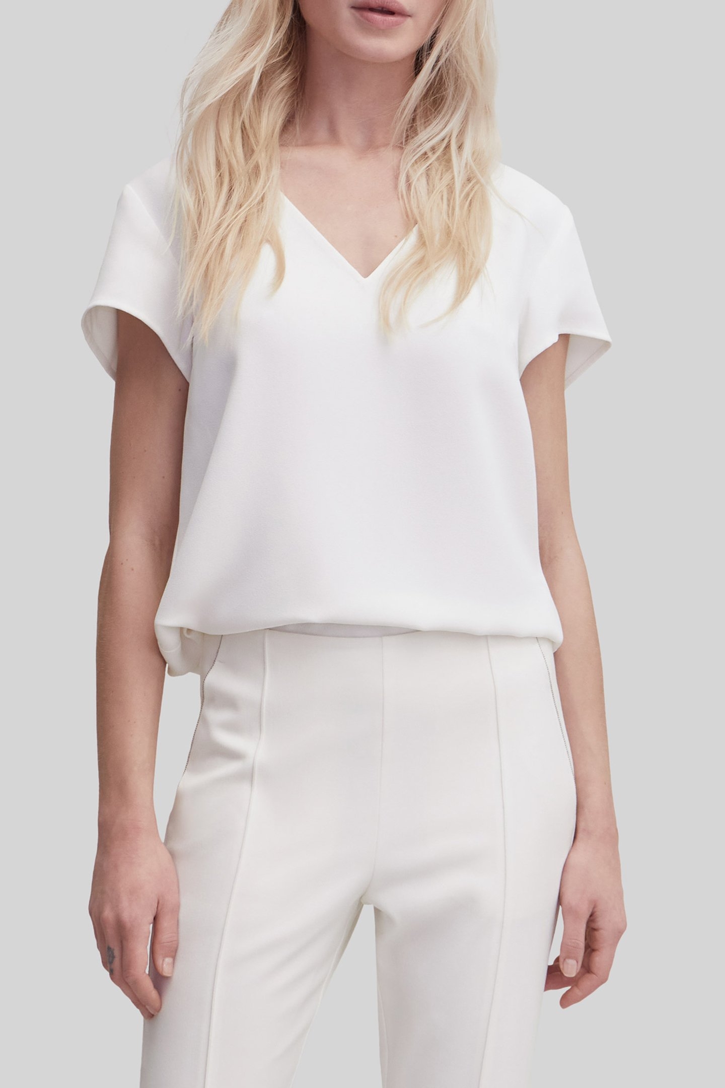 OFF-WHITE RECYCLED TOP WITH NECKLACE ON BACK 1