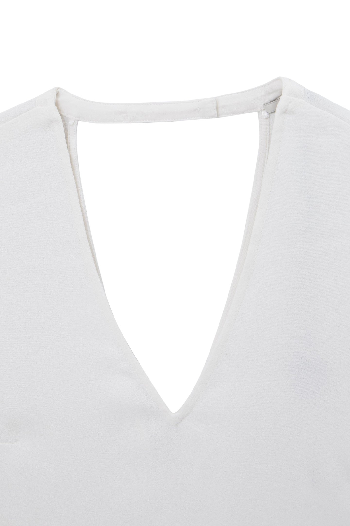 OFF-WHITE RECYCLED TOP WITH NECKLACE ON BACK 6