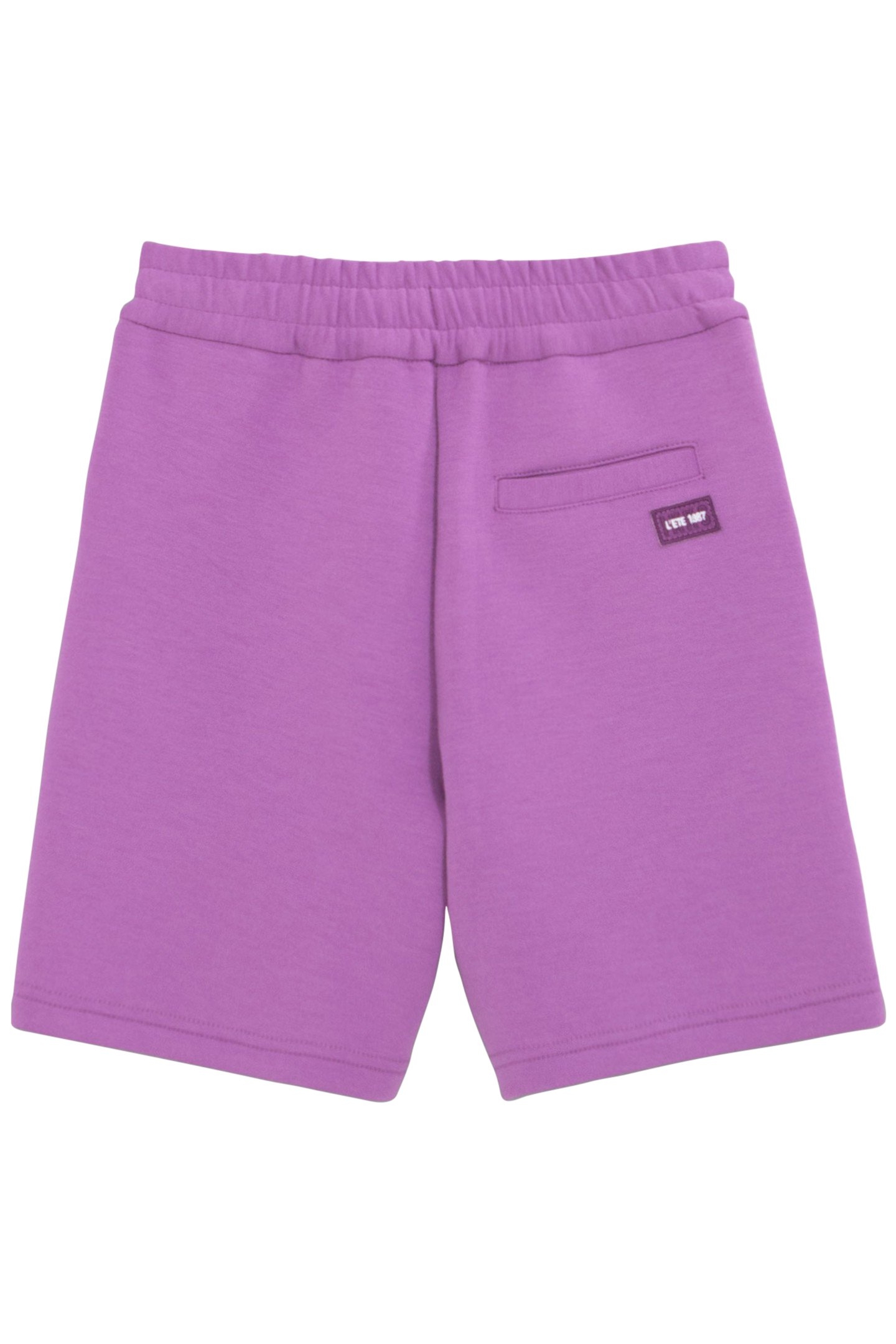 BOYS’ PURPLE TECHFLEECE SWEATSHIRT FABRIC BERMUDA SHORTS 2