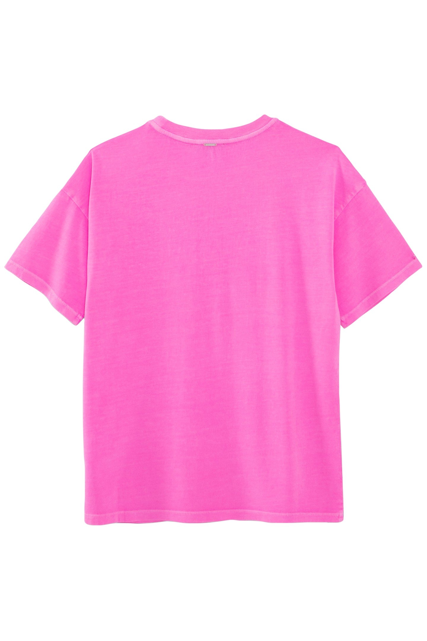 GIRLS’ NEON PINK T-SHIRT WITH GLITTERY SLOGAN 2