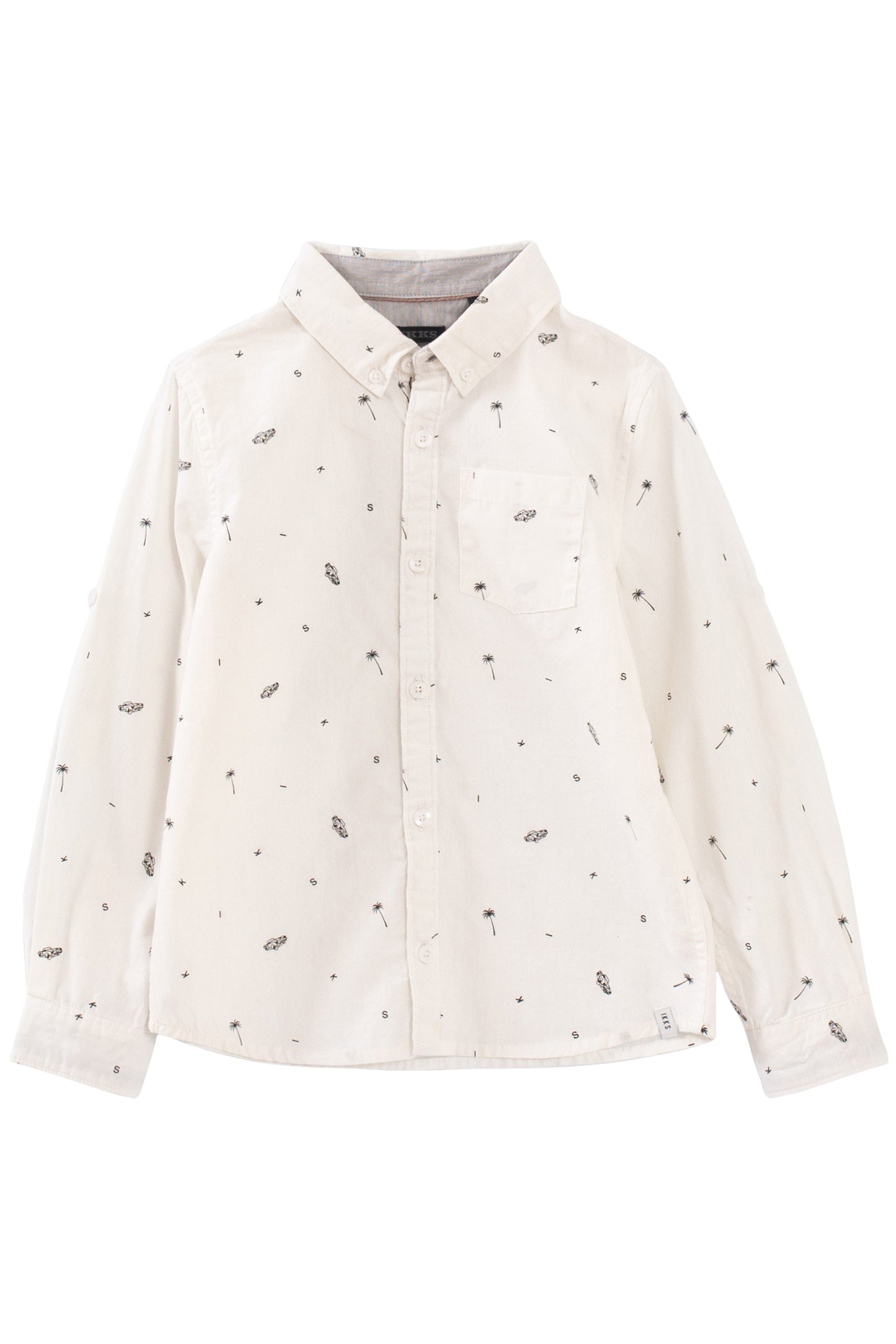 BOYS’ WHITE SHIRT WITH MOTIFS 1