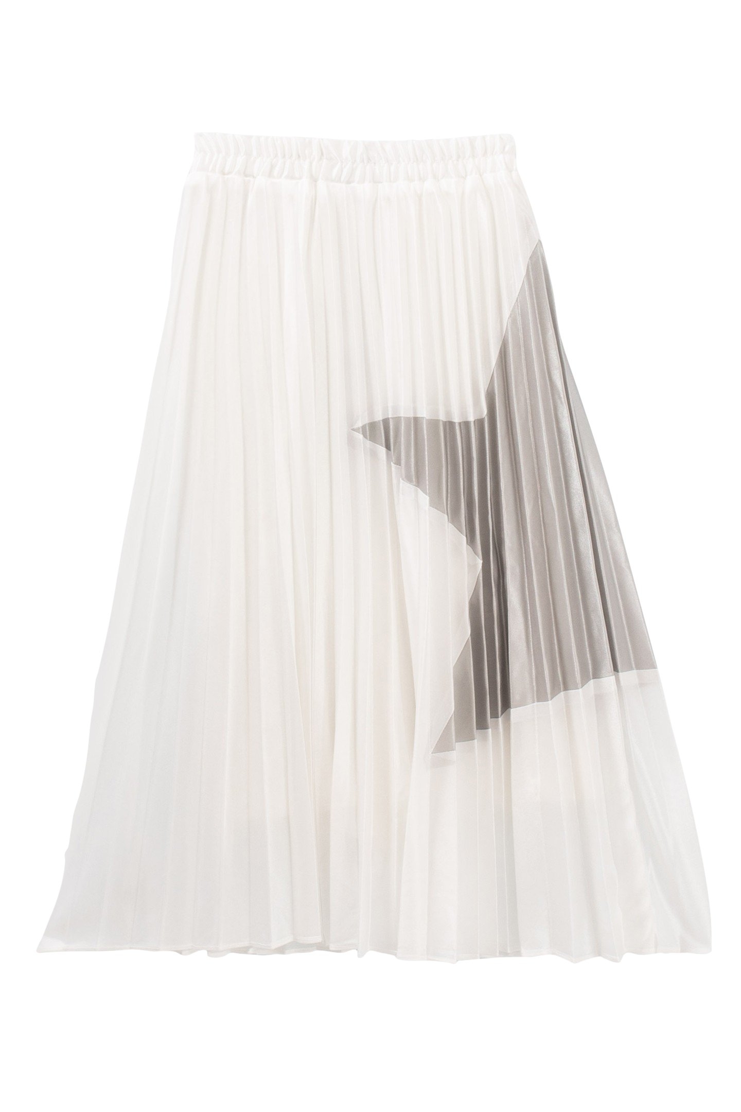 GIRLS’ WHITE PLEATED LONG SKIRT 2