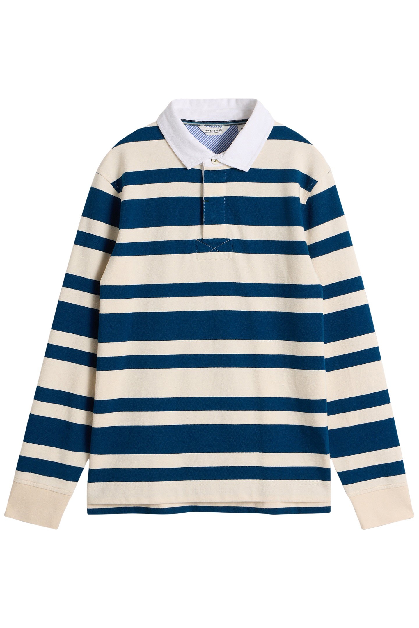 LS STRIPE RUGBY SHIRT NAVY MULTI 3