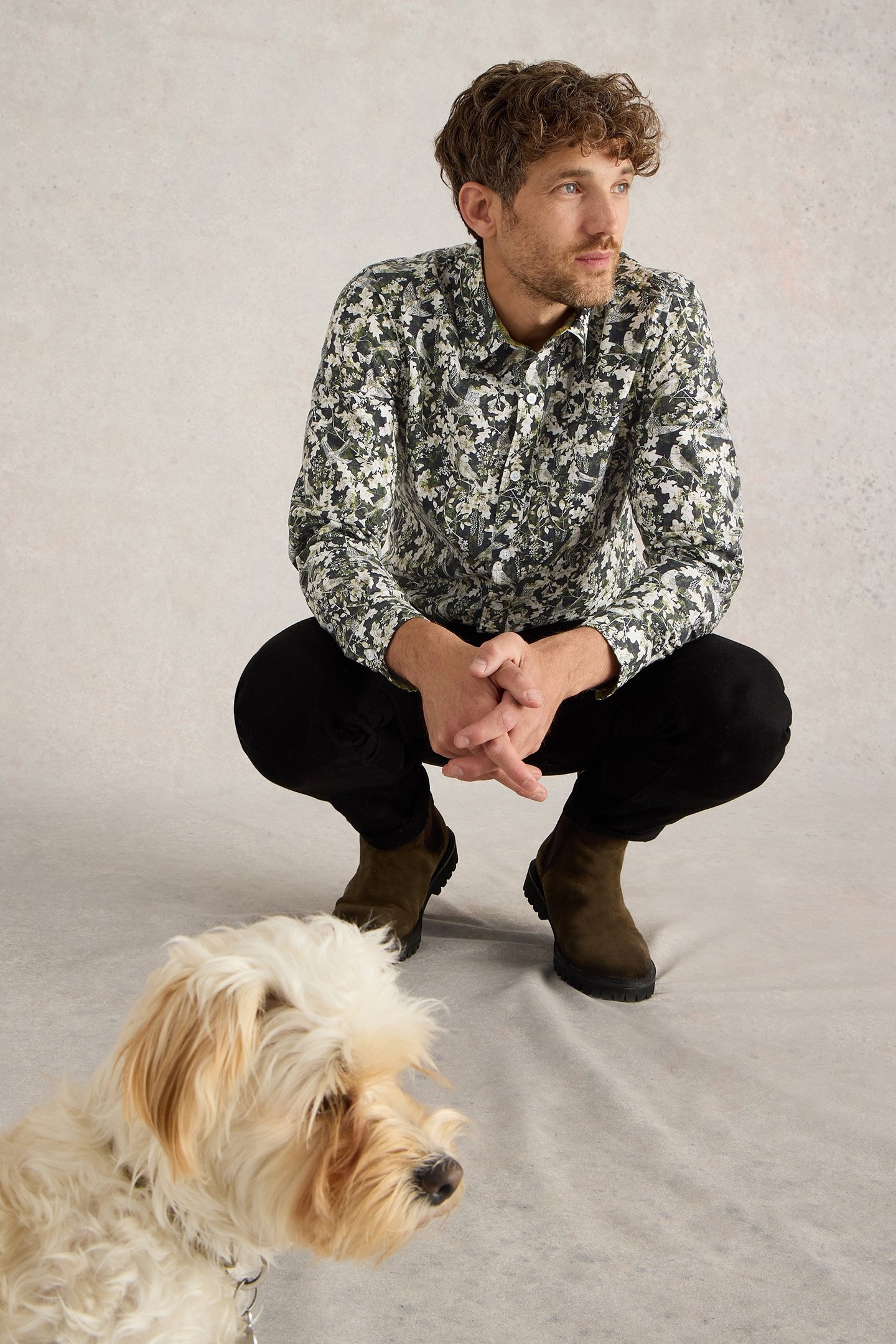 HAWTHORN BIRD PRINTED SHIRT BLACK MULTI 4