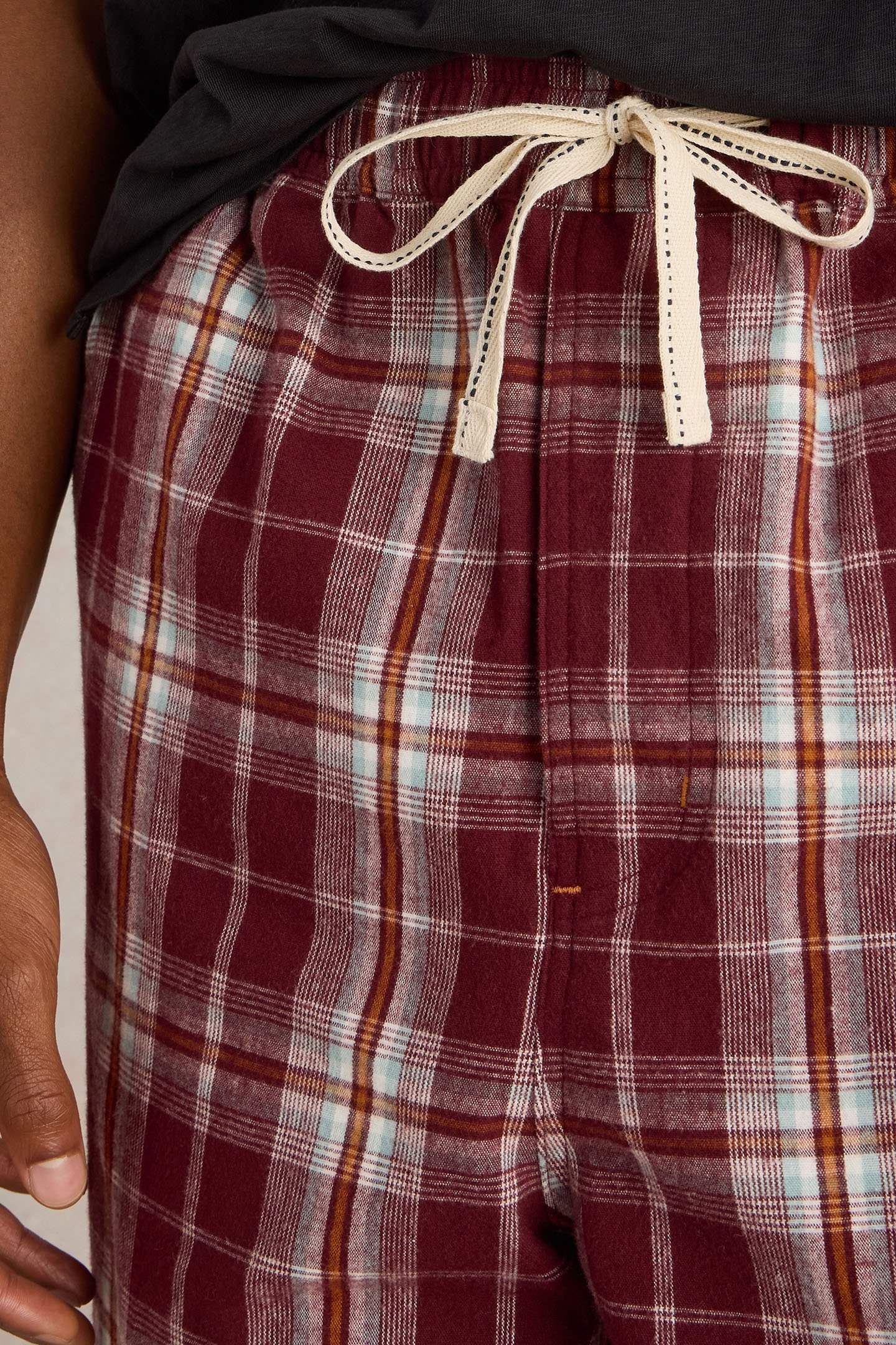 MOORLAND FLANNEL PJ TROUSER PLUM MULTI 5