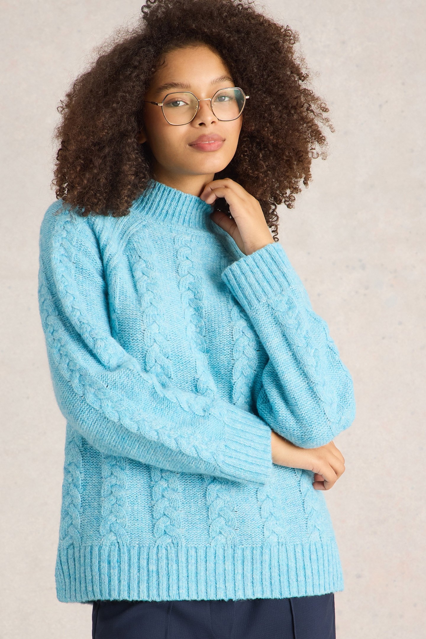 CLEO JUMPER BRIGHT BLUE 1