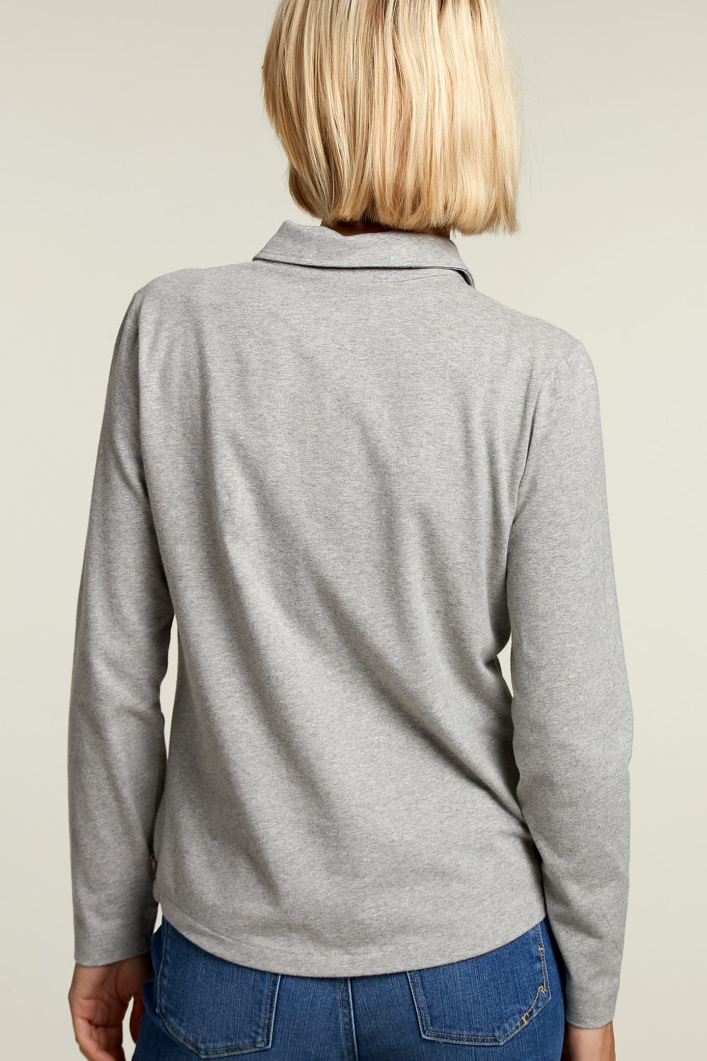 GREY T-SHIRT WITH BUTTONS 2