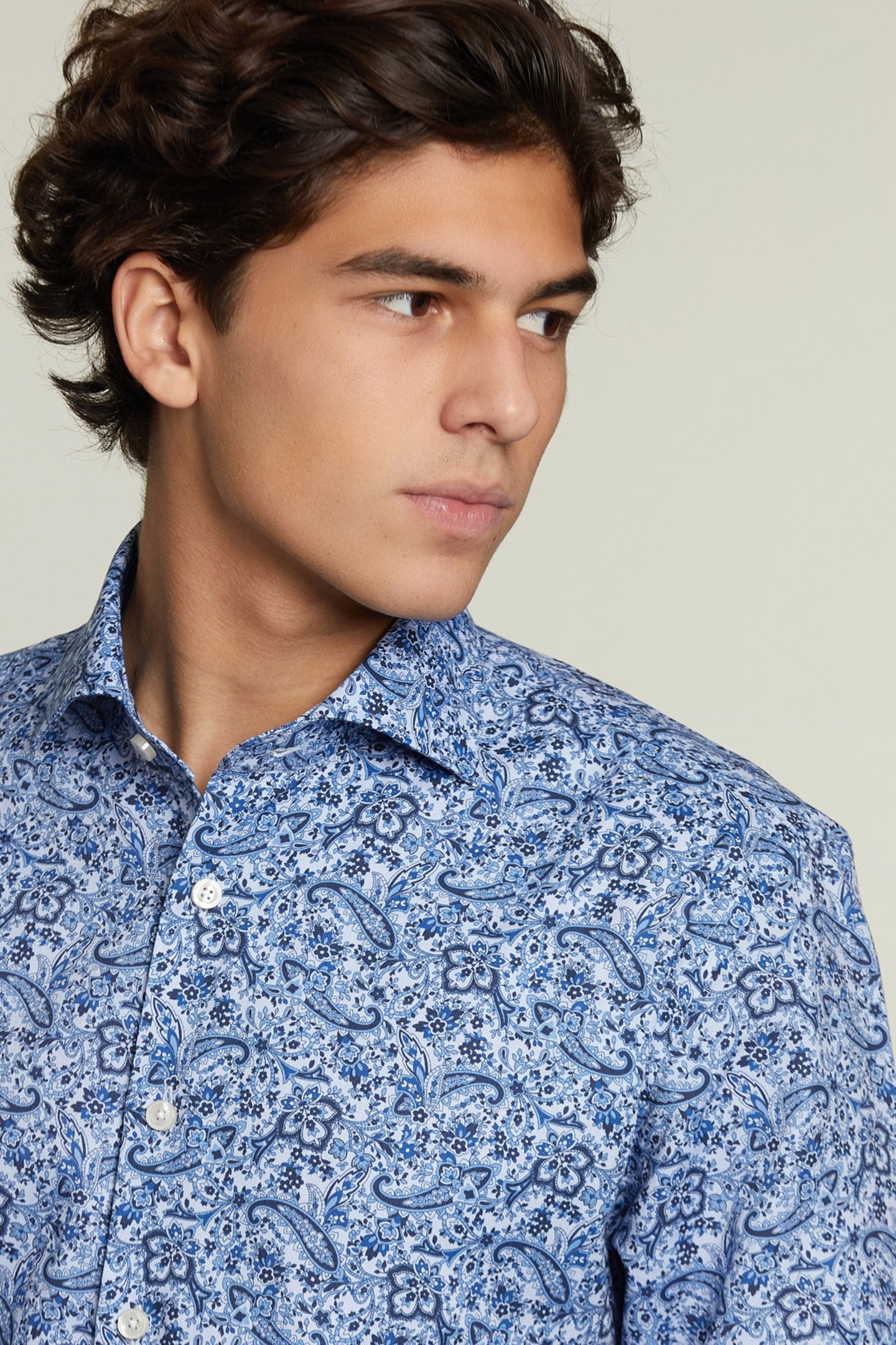 CUSTOM FIT FANTASY SHIRT BLUE 4